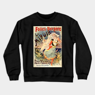 Le Miroir Pantomime Vintage French Advertising Crewneck Sweatshirt